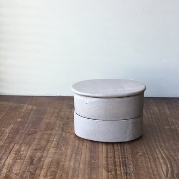 楕円二段重M　雪桃