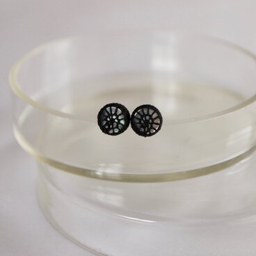 【shell】 studs ピアス BK