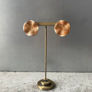 Vintage 80s USA marble enamel pierce