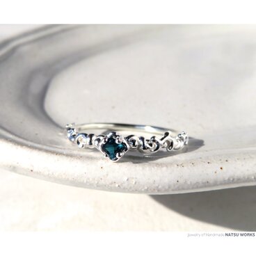 ブルー トルマリン リング / Blue Green Tourmaline Ring  218
