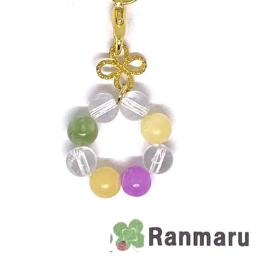 アメジスト/ペリドット/パワーストーン/天然石/可愛い/カラフル/ストラップ/キーホルダー⭐️