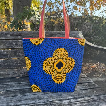 アフリカ布保冷バッグ40