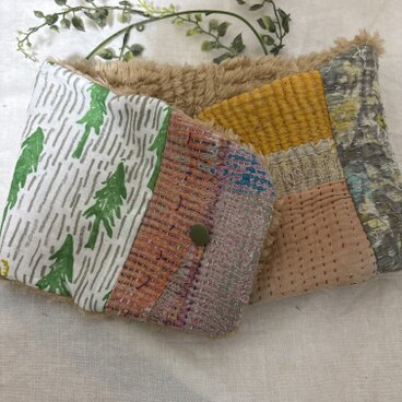 ✳︎ハンドメイド✳︎ネックウォーマーミナペルホネンカンタキルトパッチワークファB