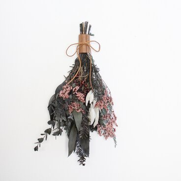 ＜クリスマス＞木と花のスワッグ２