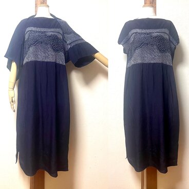 兵児帯　アンサンブルワンピース　着物リメイク