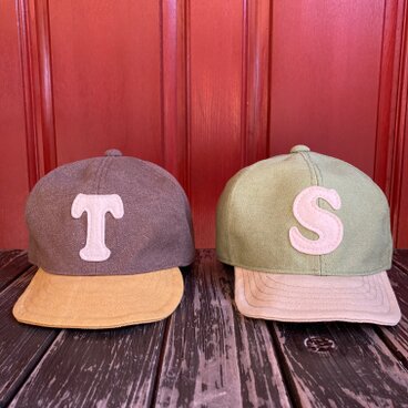 『特別ご注文品』アルファベットキャップ　帆布シリーズ　『T』『S』２点セット