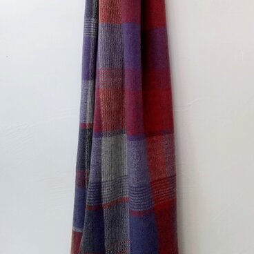 手織りカシミヤマフラー/暖色系A　2502001