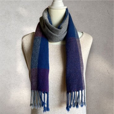 【手織り】ラムウールのマフラー・送料無料・