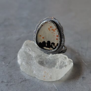 デンドリティックアゲートシルバーリング#11.5