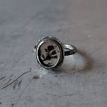 デンドリティックアゲートシルバーリング#11.5