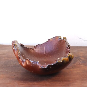 備前焼 ちぎり皿(幅約14.5cm)　sr8-037