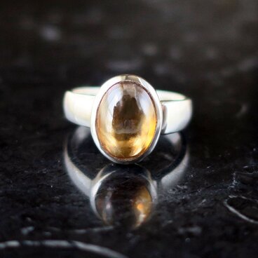 天然ジルコン リング フリーサイズ 12月誕生石 オレンジ色 オーバル 5ct 天然石ジュエリー