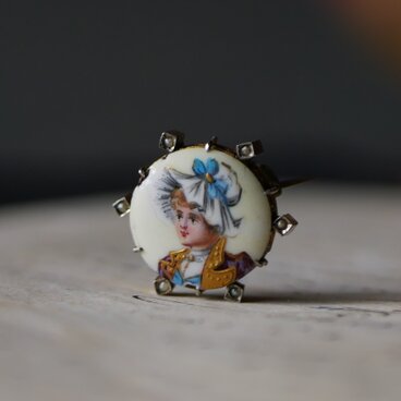 エナメルシリーズ　part.8　ミニアチュール　純銀製　フランスアンティーク　アンティークのある暮らし