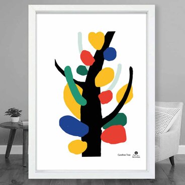 自由な木　リーフ　送料無料 　イラスト　A4〜A0　ポスター　アートポスター　アート/sei検索新着順　3823