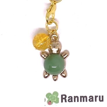 シトリン/パワーストーン/天然石/黄水晶/誕生石/海亀/ホヌ/可愛い/キーホルダー/ストラップ⭐️