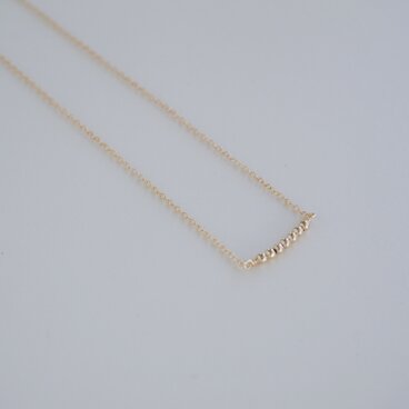 星屑 ｜14kgf 小さなゴールドビーズ 上品なゴールドネックレス シンプル