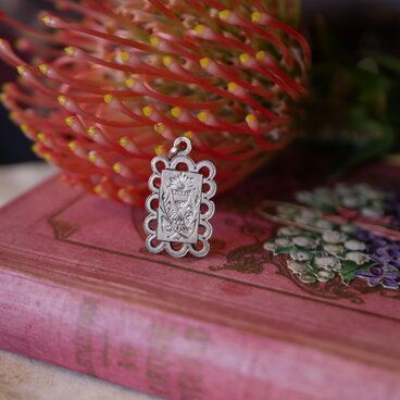 フレンチシルバー　純銀　ペンダントトップ　聖杯　フランスアンティーク　ブロカント