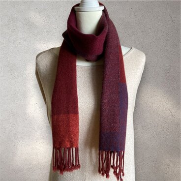 【手織り】ラムウールのマフラー・送料無料・