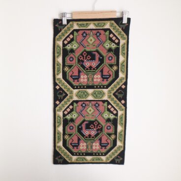 スウェーデンで見つけた手織りのタペストリー ハンガー無し No.6241