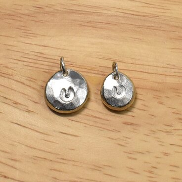 馬蹄/ホースシュー モチーフ　シルバー ペアペンダントトップ 　No-01