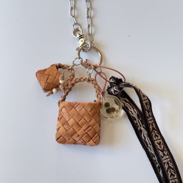 親子白樺かごチャーム