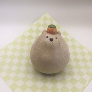 ニャンコの鏡餅風置物