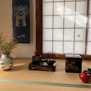 藍染　正月飾り　しめ縄　大サイズ