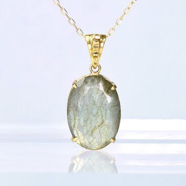 K18 ラブラドライト ペンダントトップ CI009CIBSN