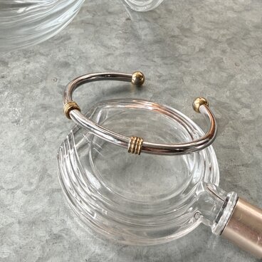 BT9-【 TRIFARI 】クラウントリファリ・ヴィンテージブレスレット 1960's Double Coil