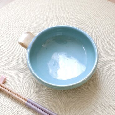 ニュアンスブルーのとんすい 白のアクセント ＊ ３