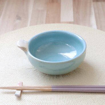 ニュアンスブルーのとんすい 白のアクセント ＊ ２