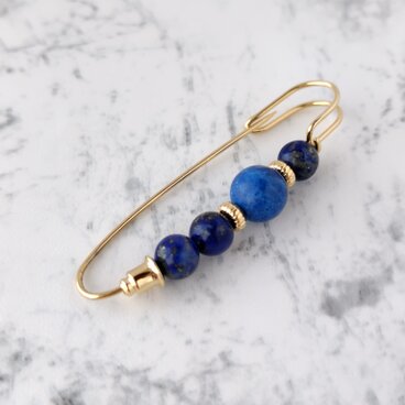 ラピスラズリA＊天然石のストールピン