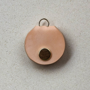 【NEW】本革500円専用ケース（白茶）シングル