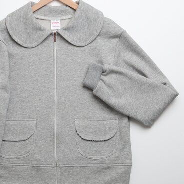 ♡スウェットラウンドカラーブルゾン