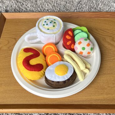 （オーダー品）おままごと・セット【オムライスプレート】