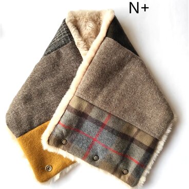 6color男女兼用ラビットファーネックウォーマー　25-02