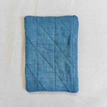 藍染めのポットマット