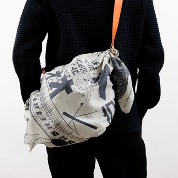 Tokyo Manga Midnight Blue & 調節可能なレザーストラップセット (オレンジ)