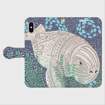 深海に静かに息づく光｜ジュゴン・マルヴォンの帯ありiPhoneケース