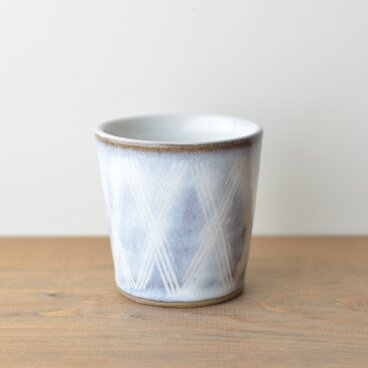 象嵌フリーカップ 1 わら灰釉