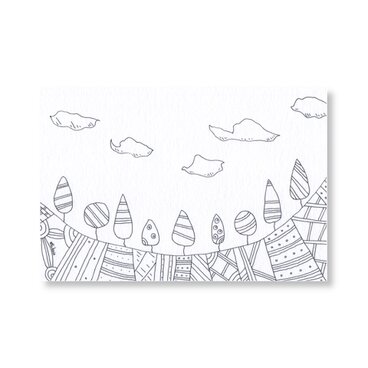 「 あの日の思い出に 」。ペン画 ( 原画 )