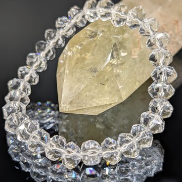 【最高品質・希少】水晶 10mm 極上プレミアムカット  ブレスレット