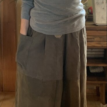 古布ワイドパンツ