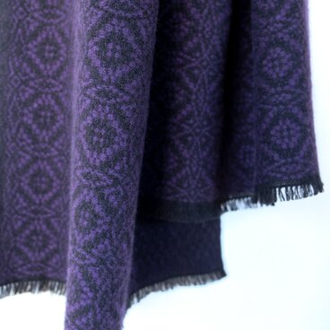 手織りカシミヤ100%ストール【環華＊05】