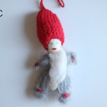 スウェーデンで見つけたトムテのオーナメントC No.6522