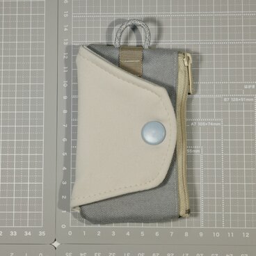 One Hand Key Card Case【Basic】　右利き用　ベージュ×グレー