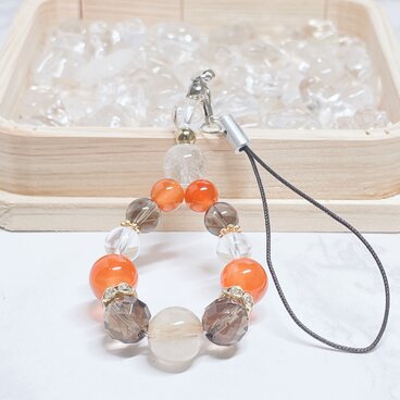 ✨1月初旬より再販いたします✨【2026年丙午開運】行動力と前向きな流れを整える 天然石ストラップNo.833S