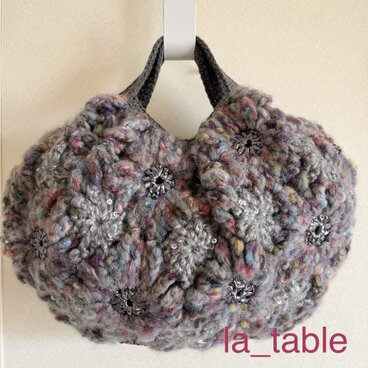 花たくさんのバッグ「DARK SKY」