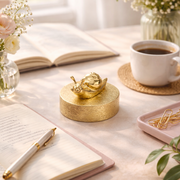 かたつむり真鍮ペーパーウェイト