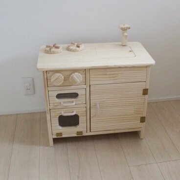 【完成品】「アイランド型おままごとキッチン」